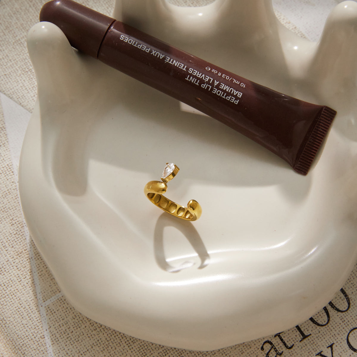 Aegean Teardrop Open Ring
