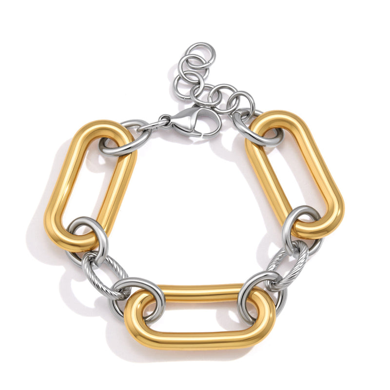 Mistral Two-Tone Chunky Chain Bracelet