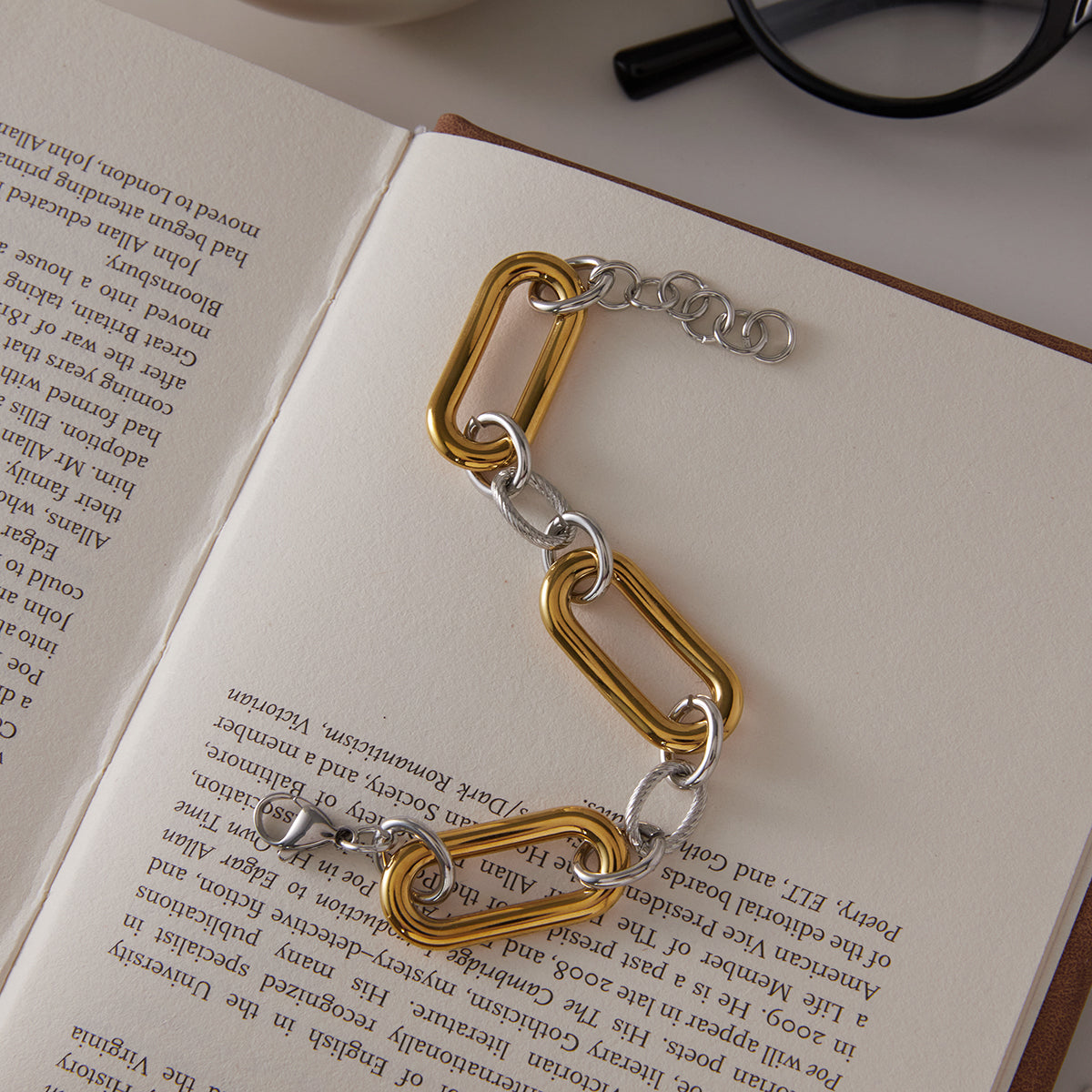 Mistral Two-Tone Chunky Chain Bracelet