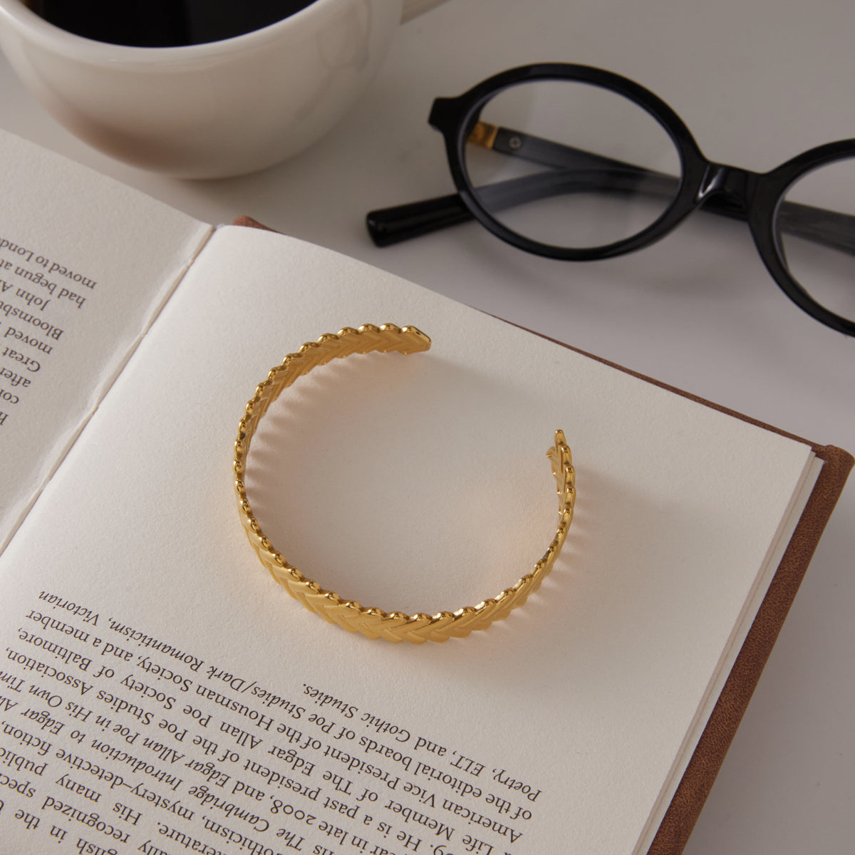 Meltemi Wheat Ear Cuff Bracelet