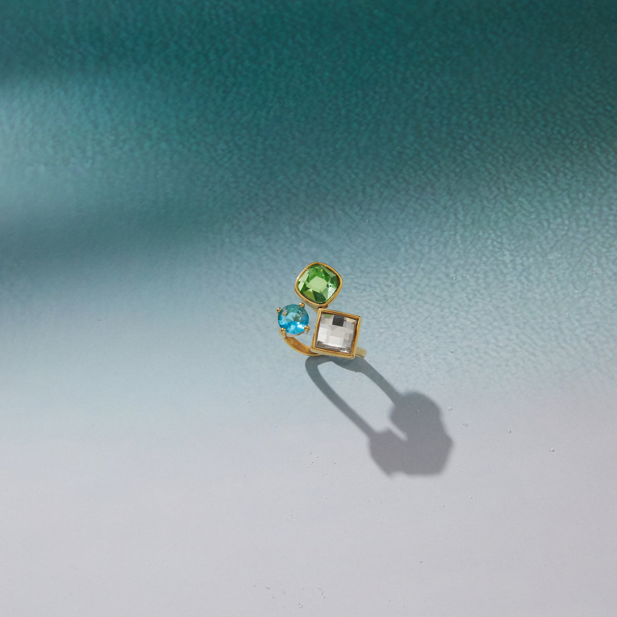 Aegean Multi Stone Cluster Ring
