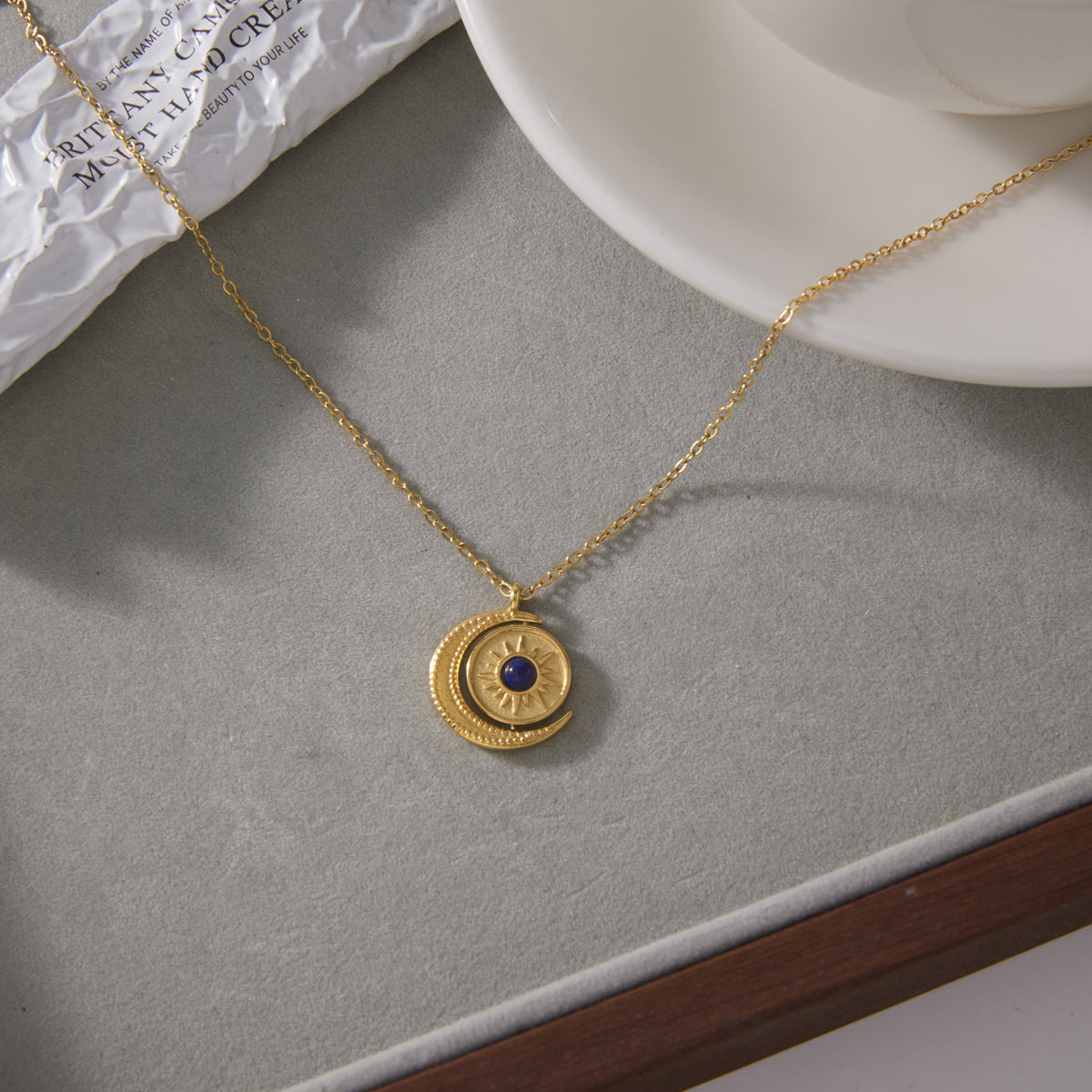 Tramontana Sun and Moon Spinner Necklace