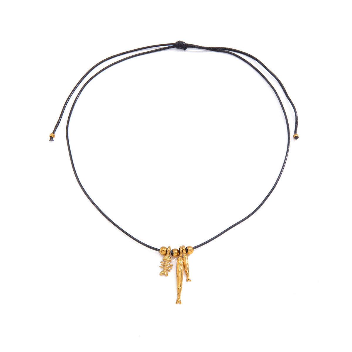 Driftwood Fishbone Cord Necklace