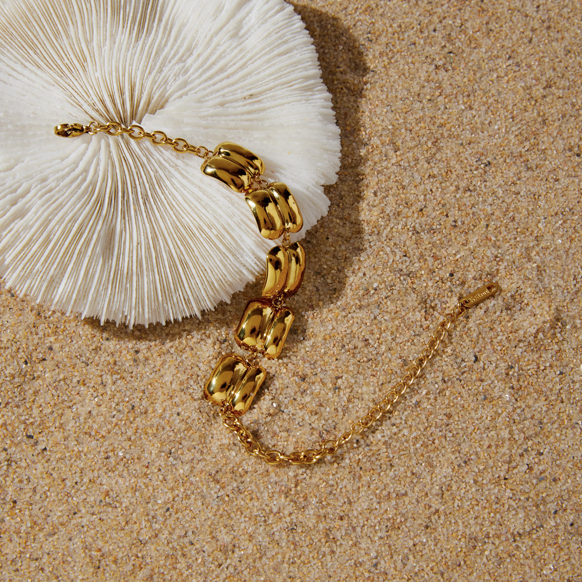 Shoreline Puffed Link Bracelet
