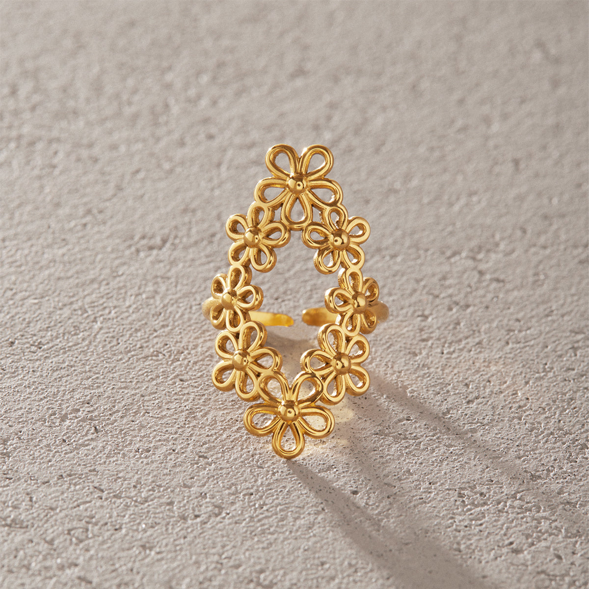 Almond Blossom Filigree Ring