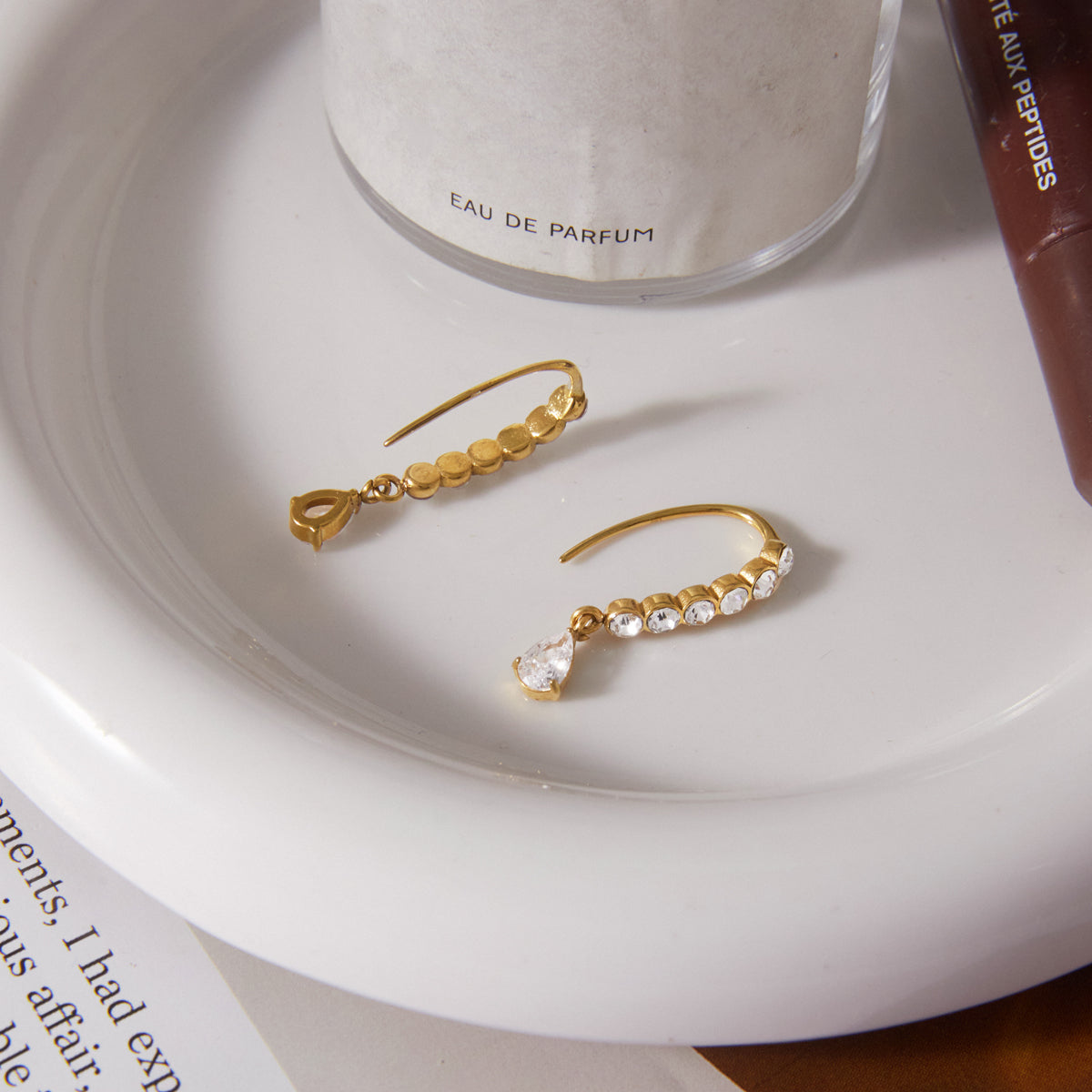 Tramontana Zircon Line Drop Earrings