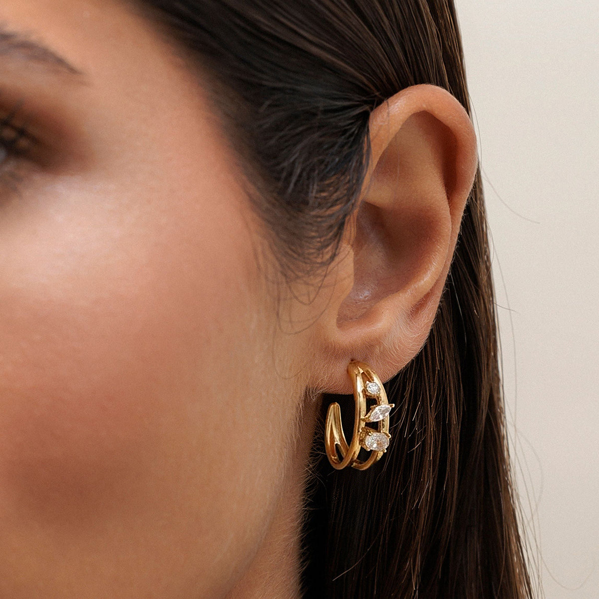 Calanque Double Band Hoop Earrings