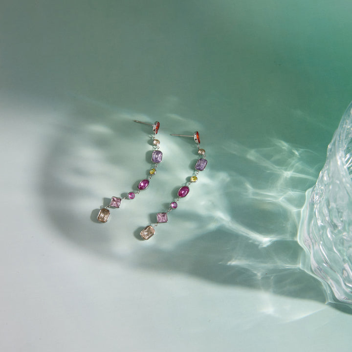 Lagoon Multi-Colour Drop Earrings