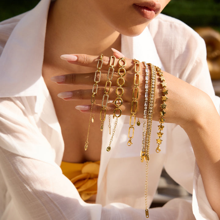 Formentera Paperclip Link Bracelet