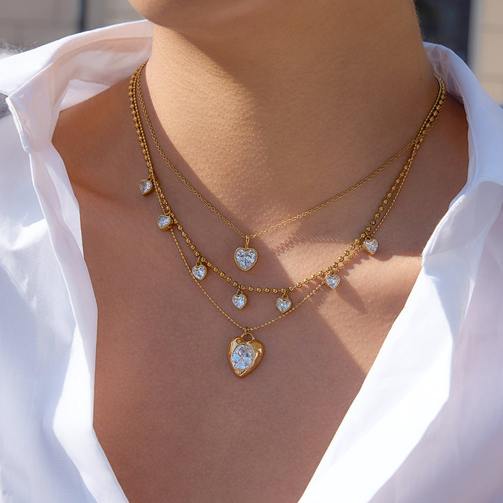 Rosemary Heart Pendant Necklace