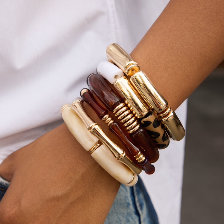 Olive Grove Bamboo Bangle Bracelet