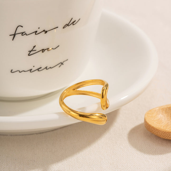 Levante Sculpted Open Band Ring