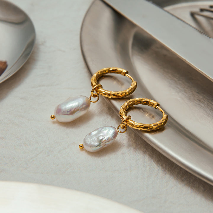 Cala Baroque Pearl Drop Earrings