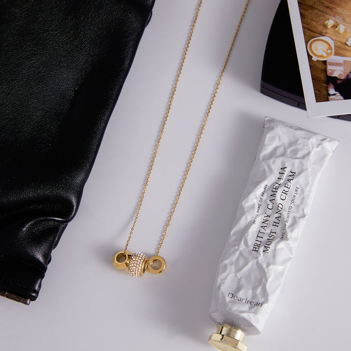 Dune Trio Bead Pendant Necklace
