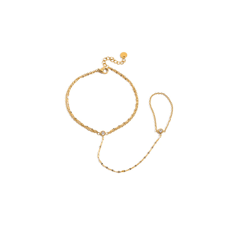 Jasmine Fine Hand Chain Bracelet