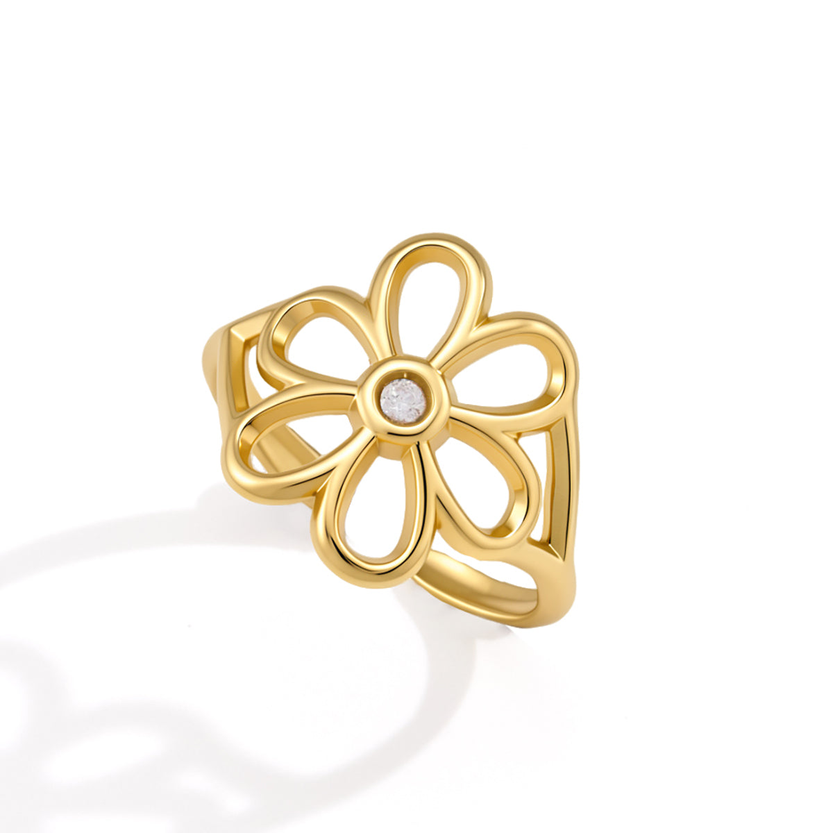 Oleander Hollow Petal Ring