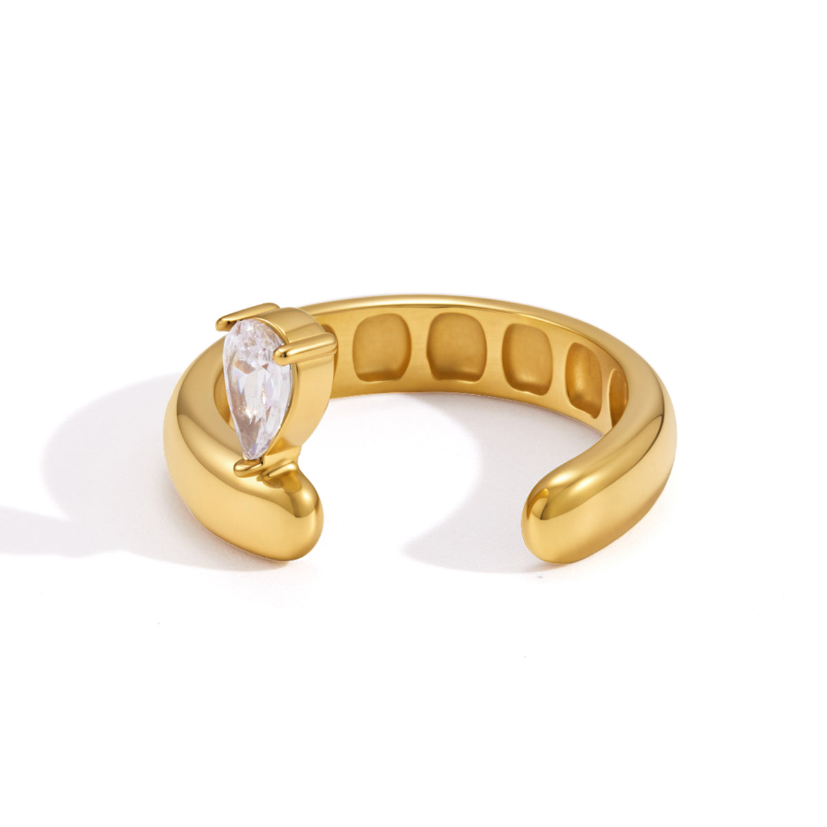 Aegean Teardrop Open Ring
