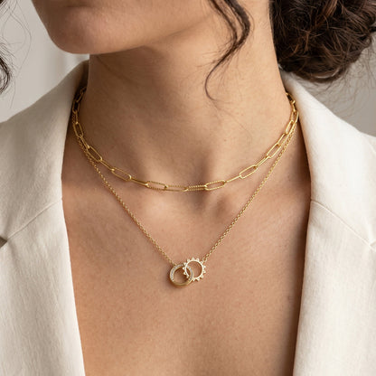 Solstice Interlocking Circles Necklace