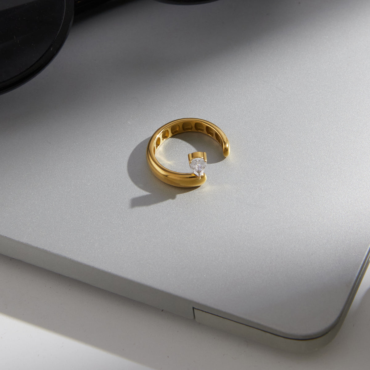 Aegean Teardrop Open Ring