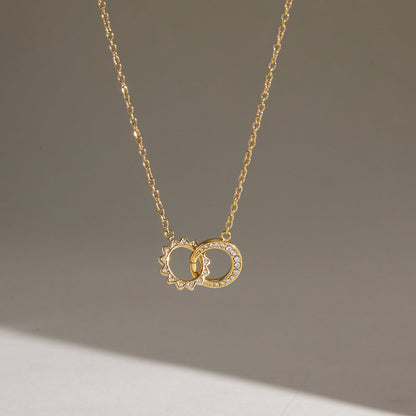 Solstice Interlocking Circles Necklace