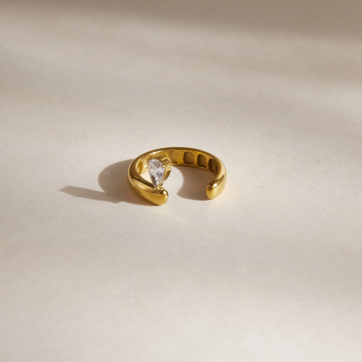 Aegean Teardrop Open Ring