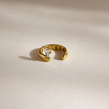 Aegean Teardrop Open Ring