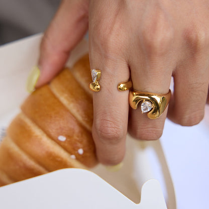 Adriatic Sculpted Solitaire Ring