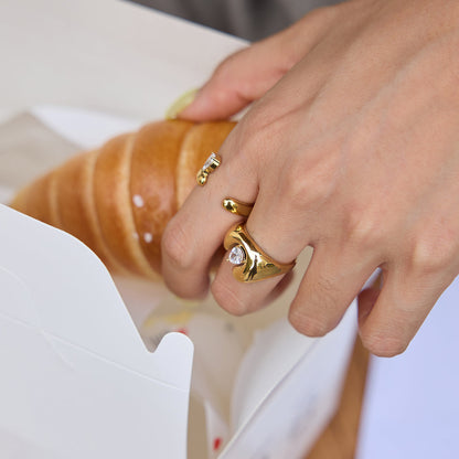 Adriatic Sculpted Solitaire Ring