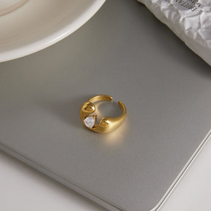 Adriatic Sculpted Solitaire Ring