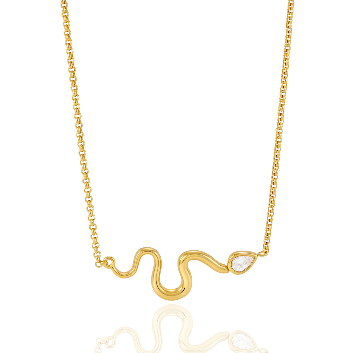 Marea Serpentine Drop Necklace