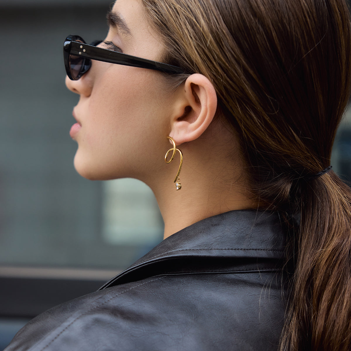 Zephyr Spiral Drop Earrings