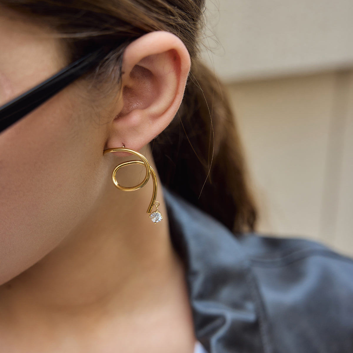 Zephyr Spiral Drop Earrings