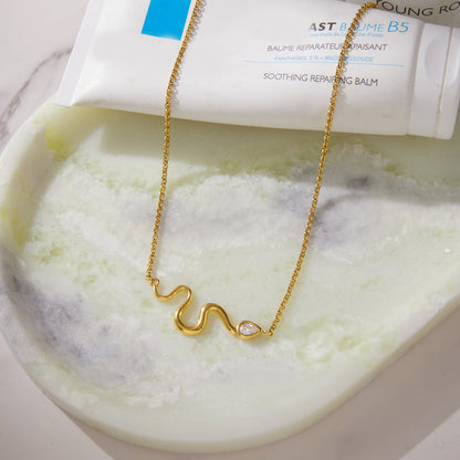 Marea Serpentine Drop Necklace