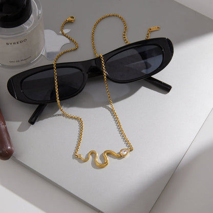 Marea Serpentine Drop Necklace