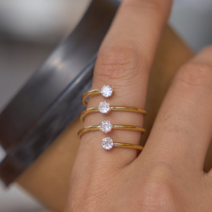 Zephyr Four Band Stacked Ring