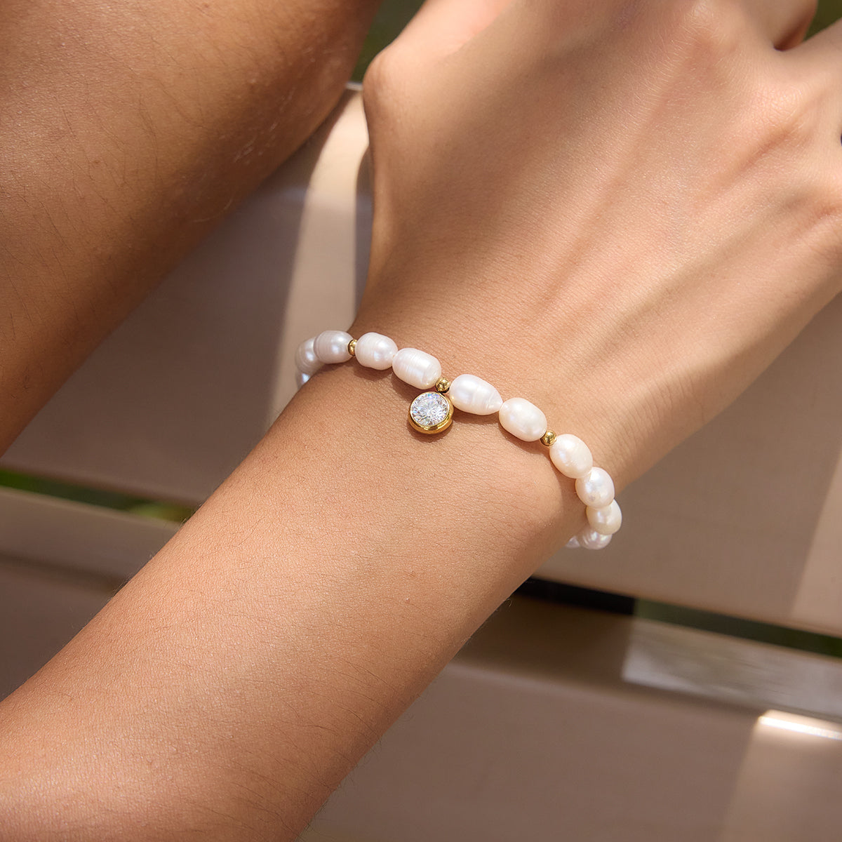 Zephyr Pearl Beaded Bracelet