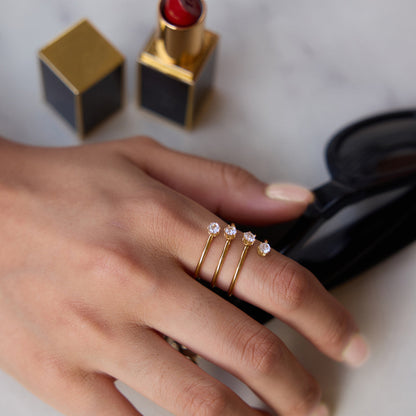 Zephyr Four Band Stacked Ring