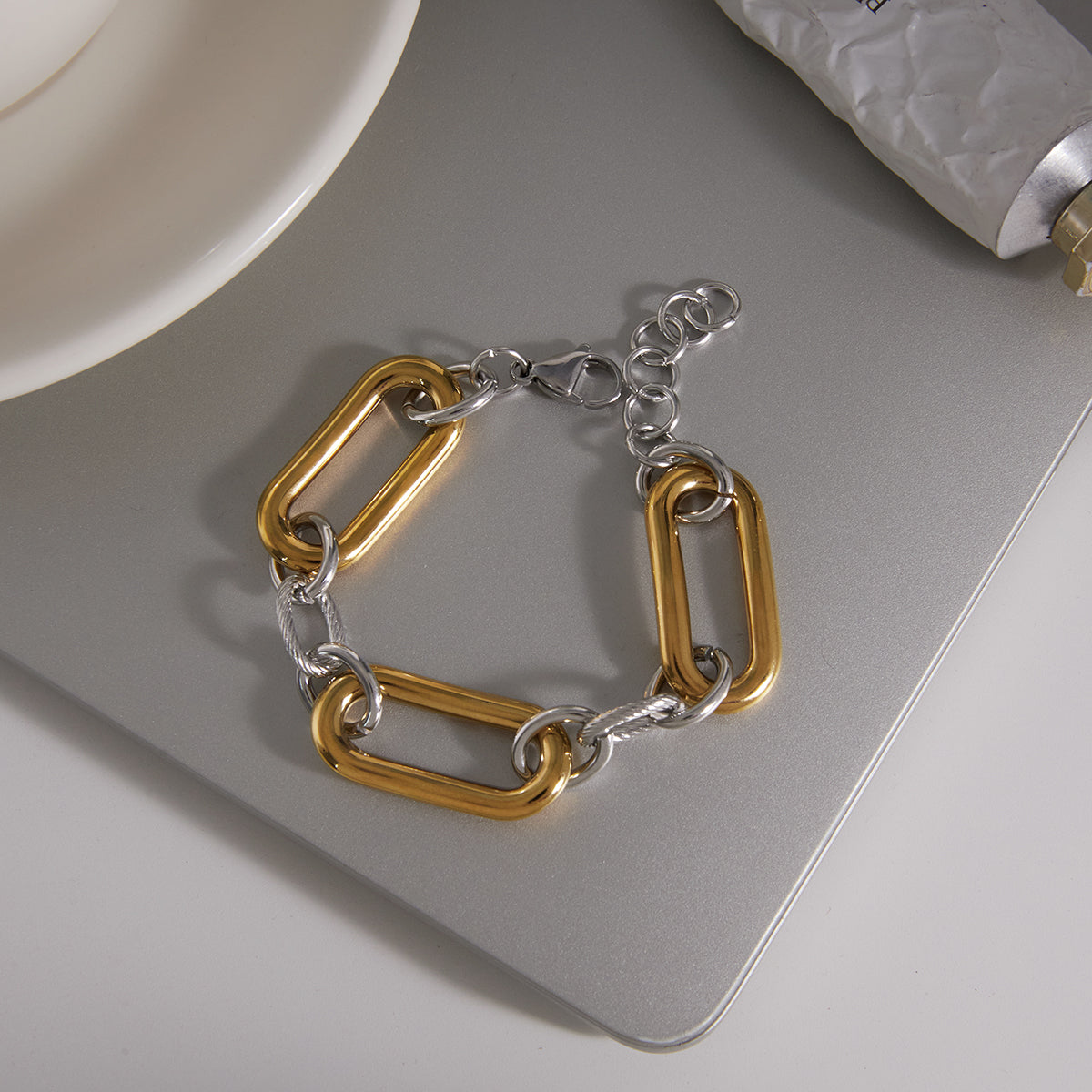 Mistral Two-Tone Chunky Chain Bracelet