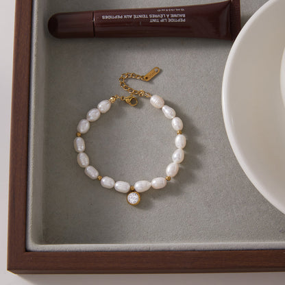Zephyr Pearl Beaded Bracelet