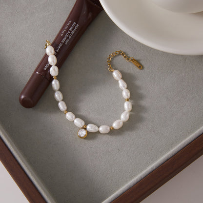 Zephyr Pearl Beaded Bracelet