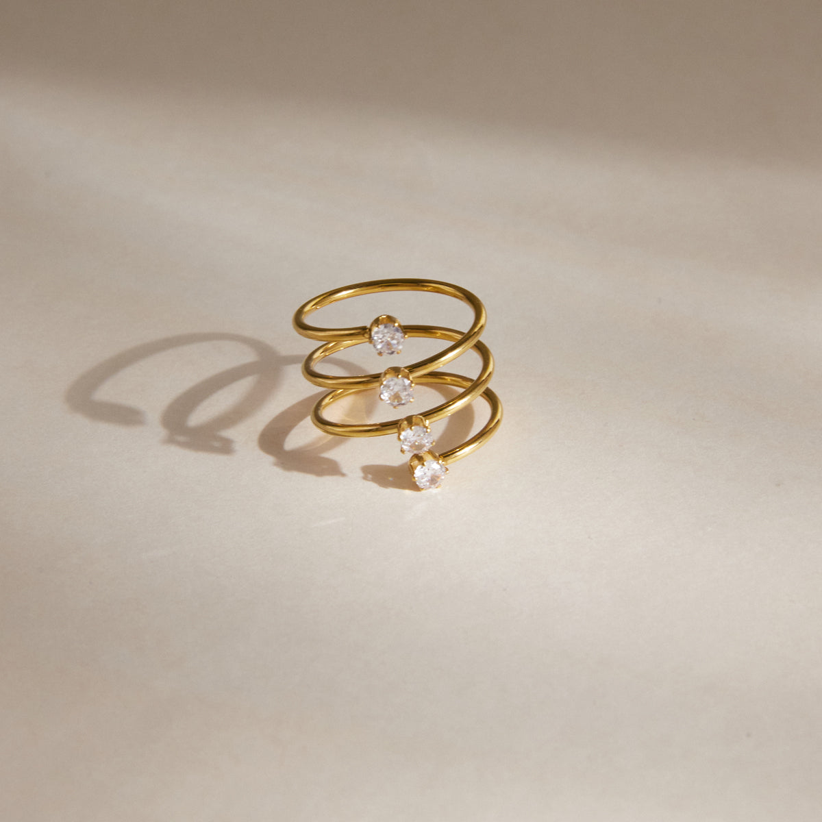 Zephyr Four Band Stacked Ring