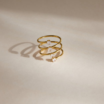 Zephyr Four Band Stacked Ring