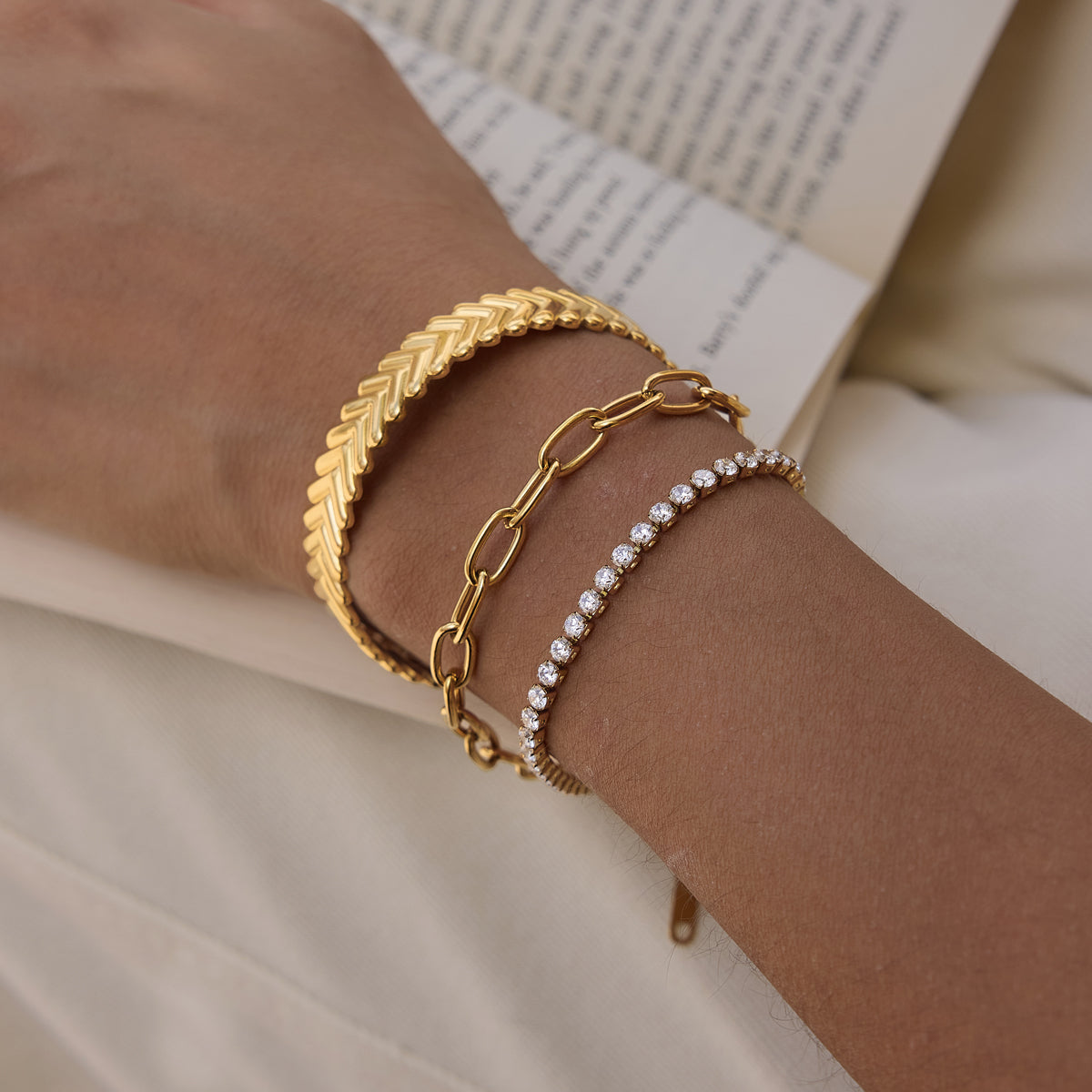 Meltemi Wheat Ear Cuff Bracelet
