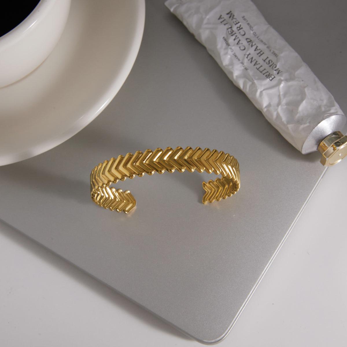 Meltemi Wheat Ear Cuff Bracelet