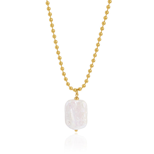 Lumen Baroque Pearl Pendant Necklace