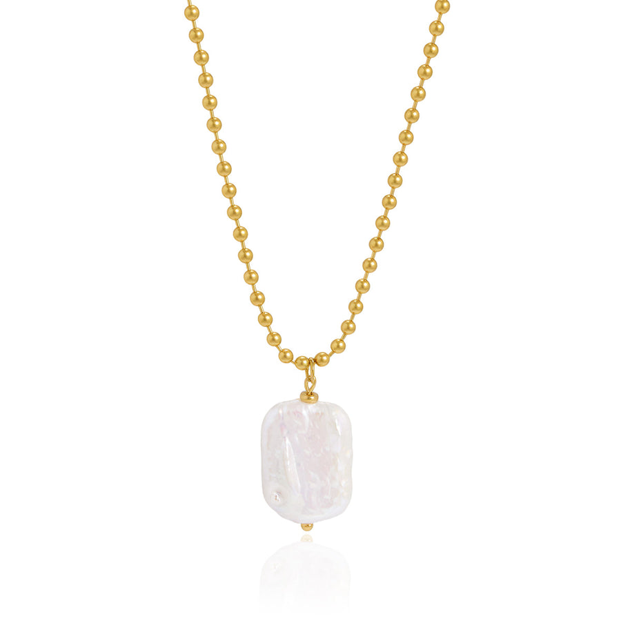 Lumen Baroque Pearl Pendant Necklace