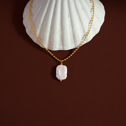 Lumen Baroque Pearl Pendant Necklace