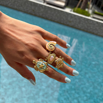 Salt Air Spiral Conch Ring