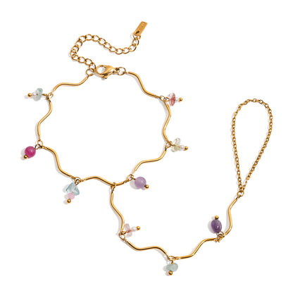 Sea Glass Pastel Stone Bracelet