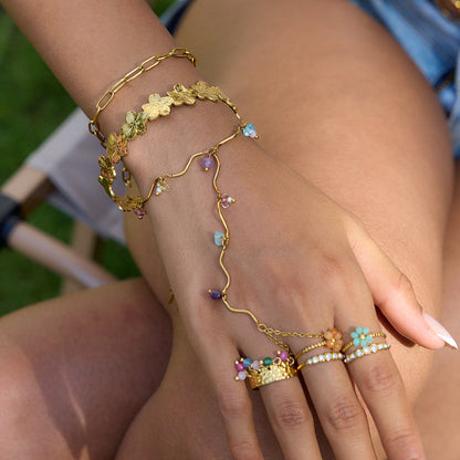Sea Glass Pastel Stone Bracelet